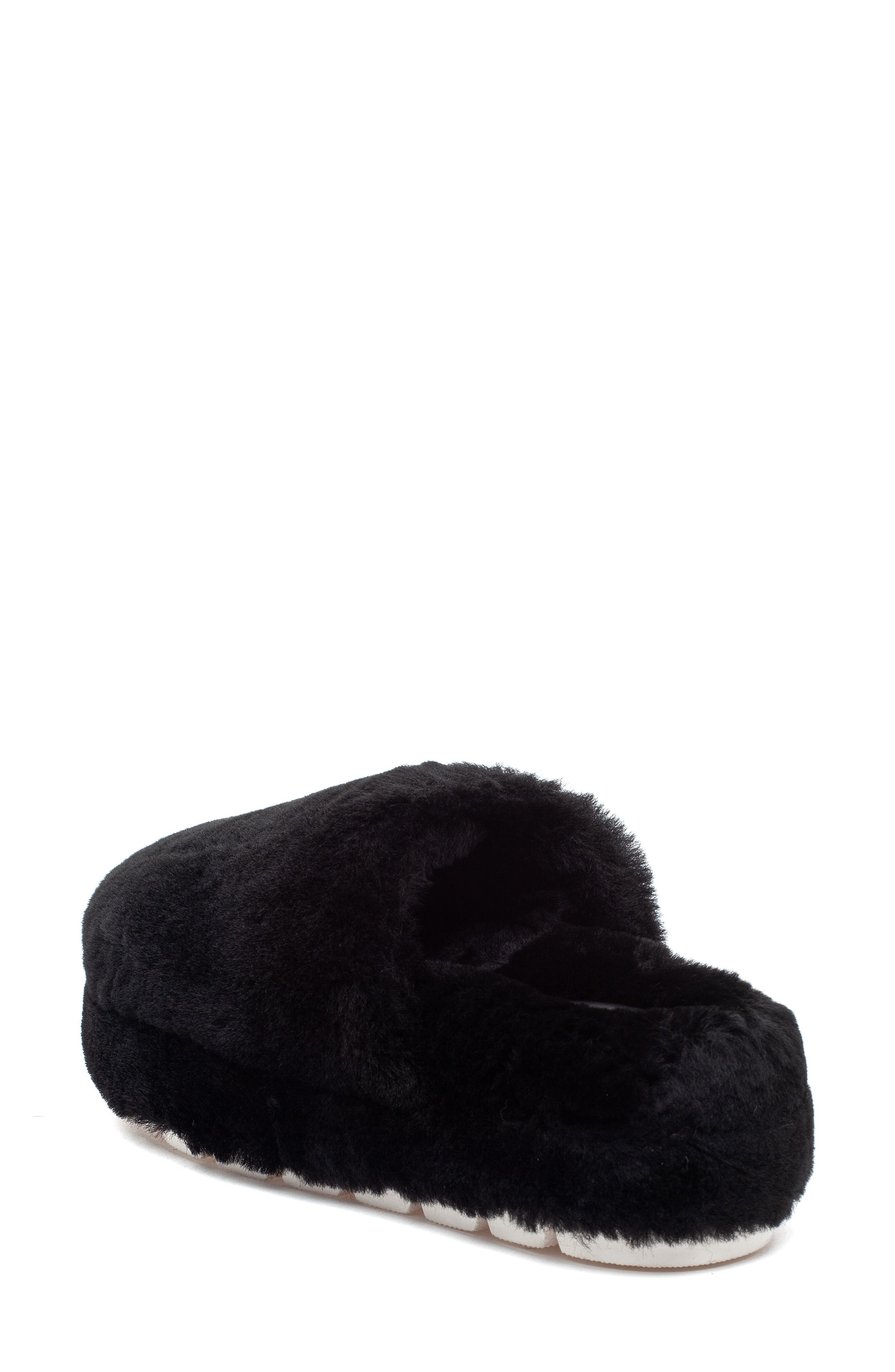 JSlides Sleek Genuine Shearling Platform Slipper, Alternate, color, 