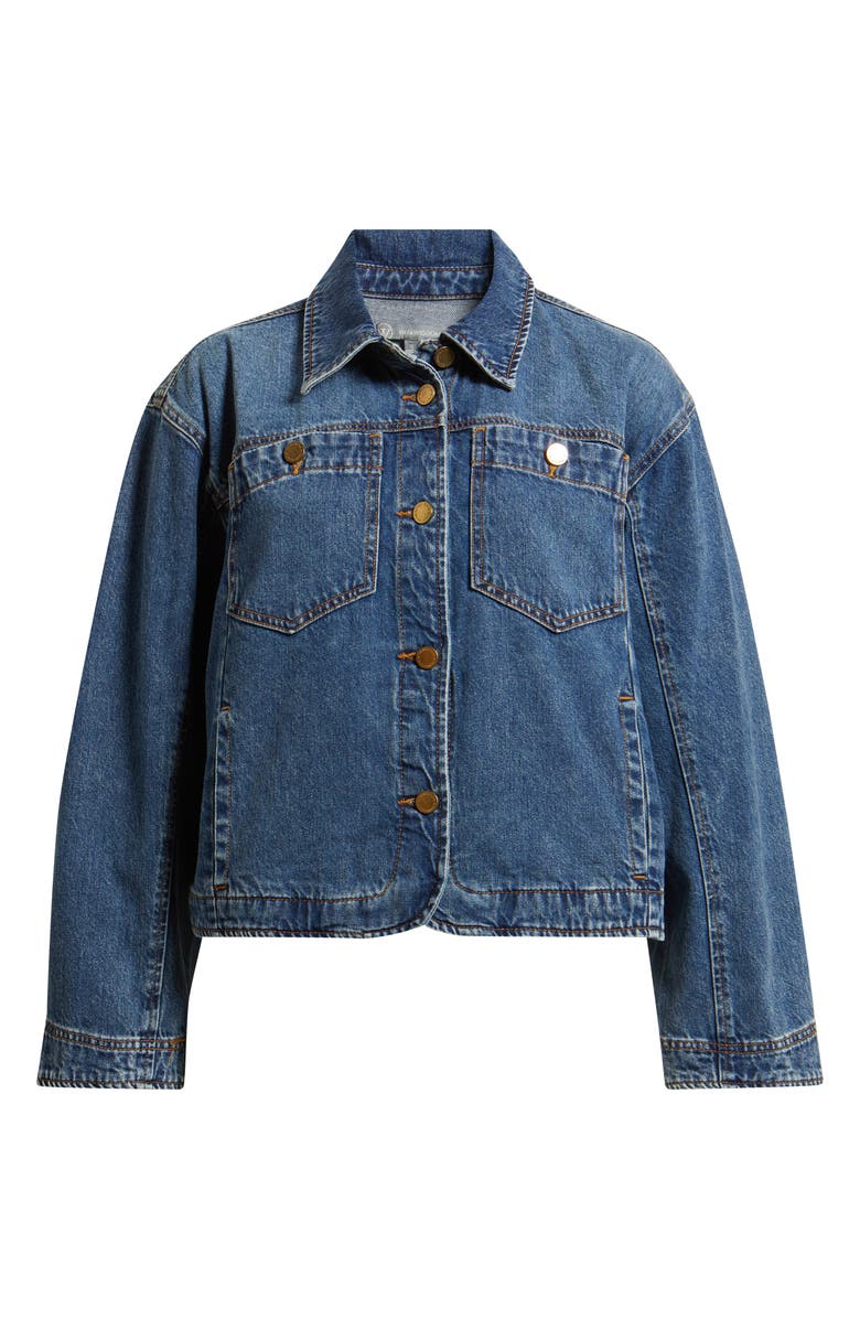 Wit & Wisdom Denim Jacket, Main, color, Mid Blue Artisanal