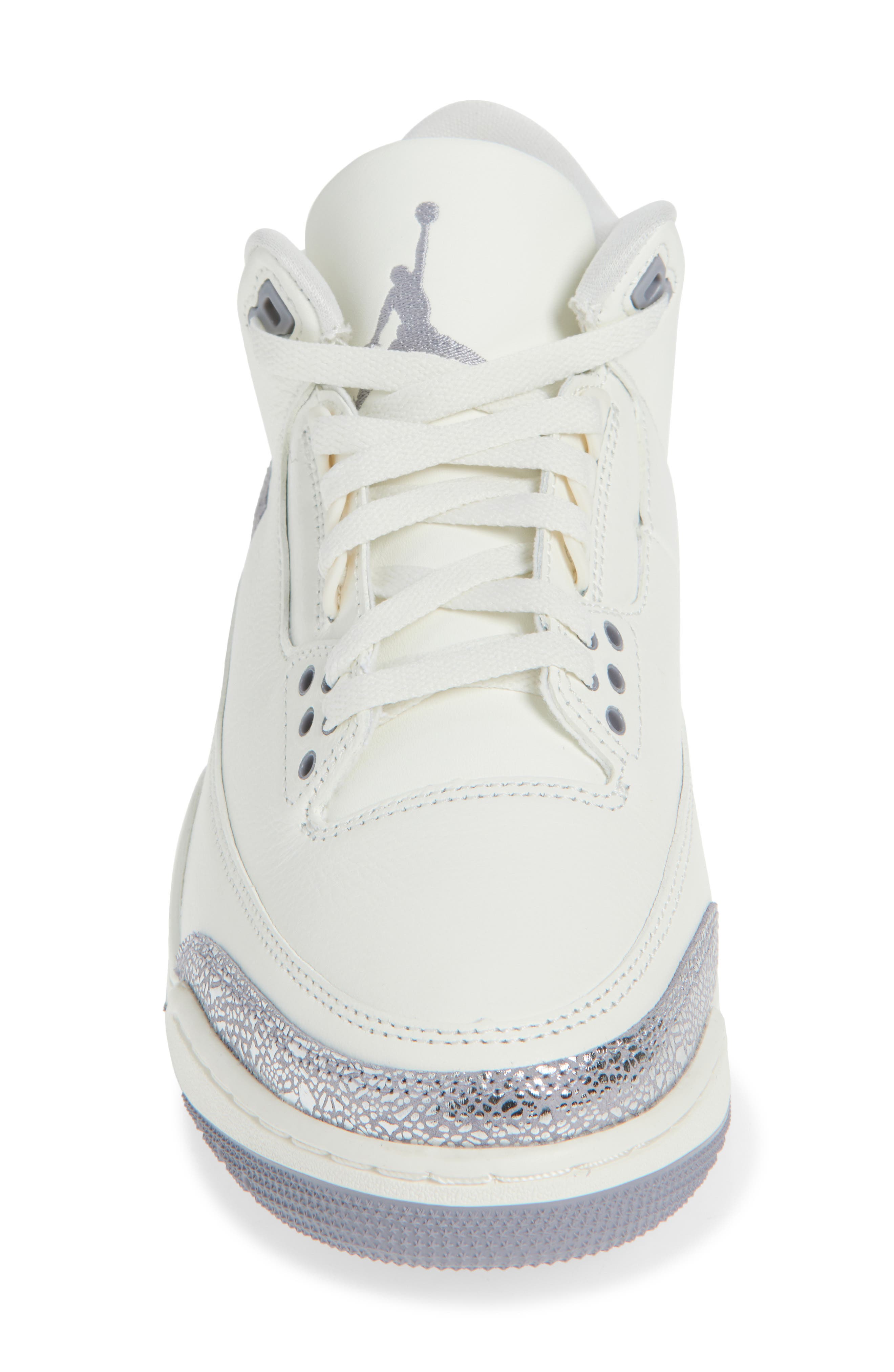 Jordan Air Jordan 3 Retro Basketball Sneaker, Alternate, color, Sail/ Cement Grey/ Silver