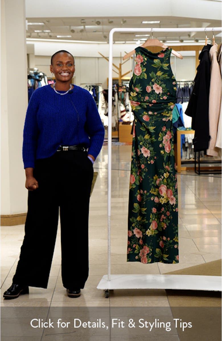 Anaiis Silk High Neck Maxi Dress, sales video thumbnail