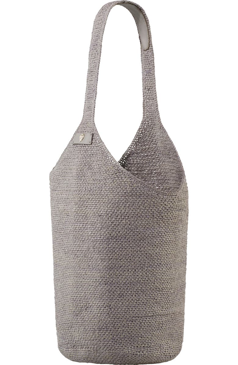 Helen Kaminski Small Rafia Sac Bucket Bag, Alternate, color, Eclipse Melange/ Grey