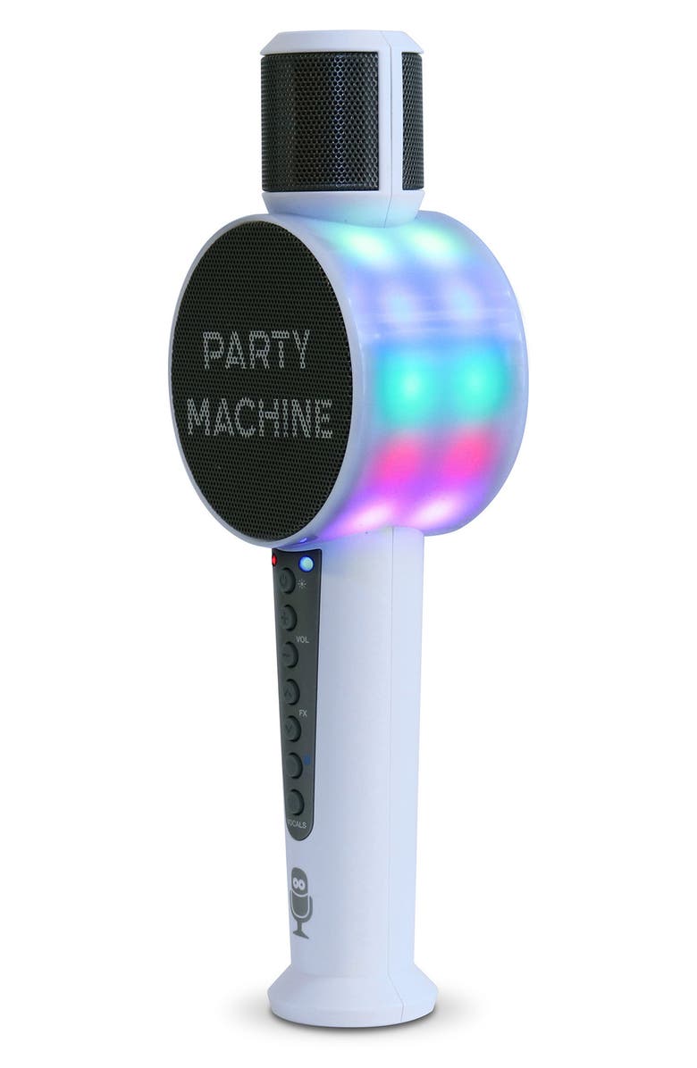 Singing Machine Party Machine Karaoke Microphone, Alternate, color, White