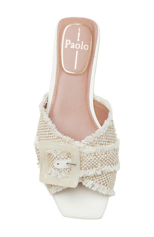 Shop Linea Paolo Lottie Slide Sandal In Natural/gold