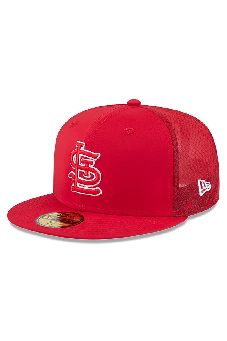 Men's New Era Red St. Louis Cardinals 2026 Batting Practice 59FIFTY Fitted Hat, Main, color, Red