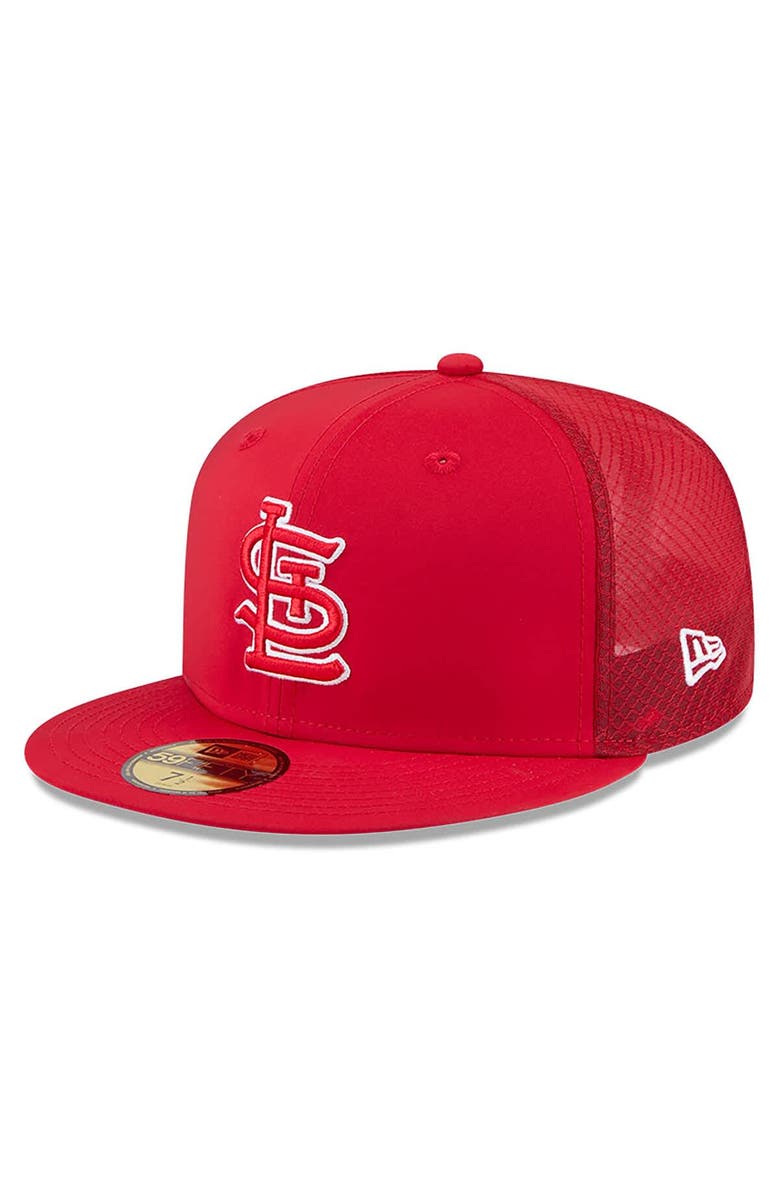 New Era Men's New Era Red St. Louis Cardinals 2026 Batting Practice 59FIFTY Fitted Hat, Main, color, Red