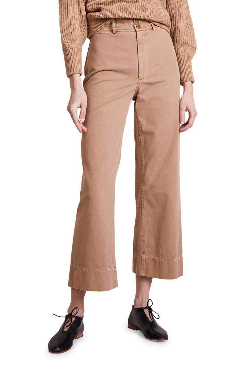 Apiece Apart Merida Wide Leg Crop Pants, Main, color, 