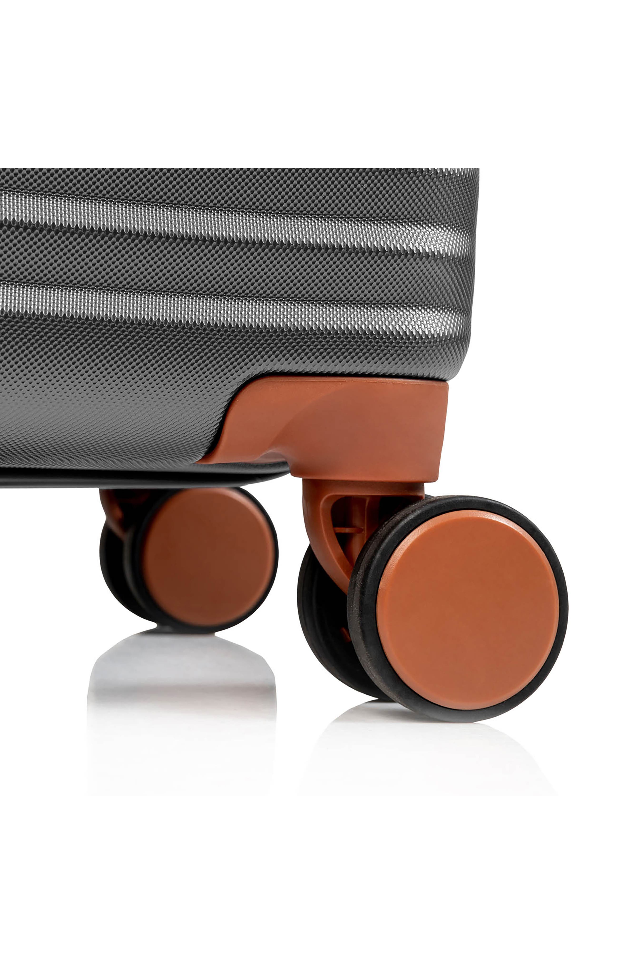 CHAMPS Vintage II 3-Piece Wheeled Luggage Set, Alternate, color, Dark Grey