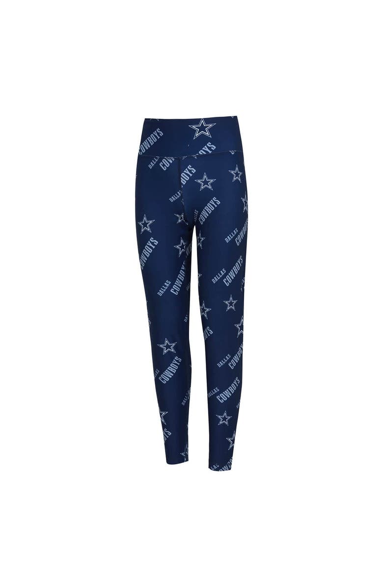 CONCEPTS SPORT Women's Concepts Sport Navy Dallas Cowboys Breakthrough Allover Print Knit Sleep Leggings, Alternate, color, Navy
