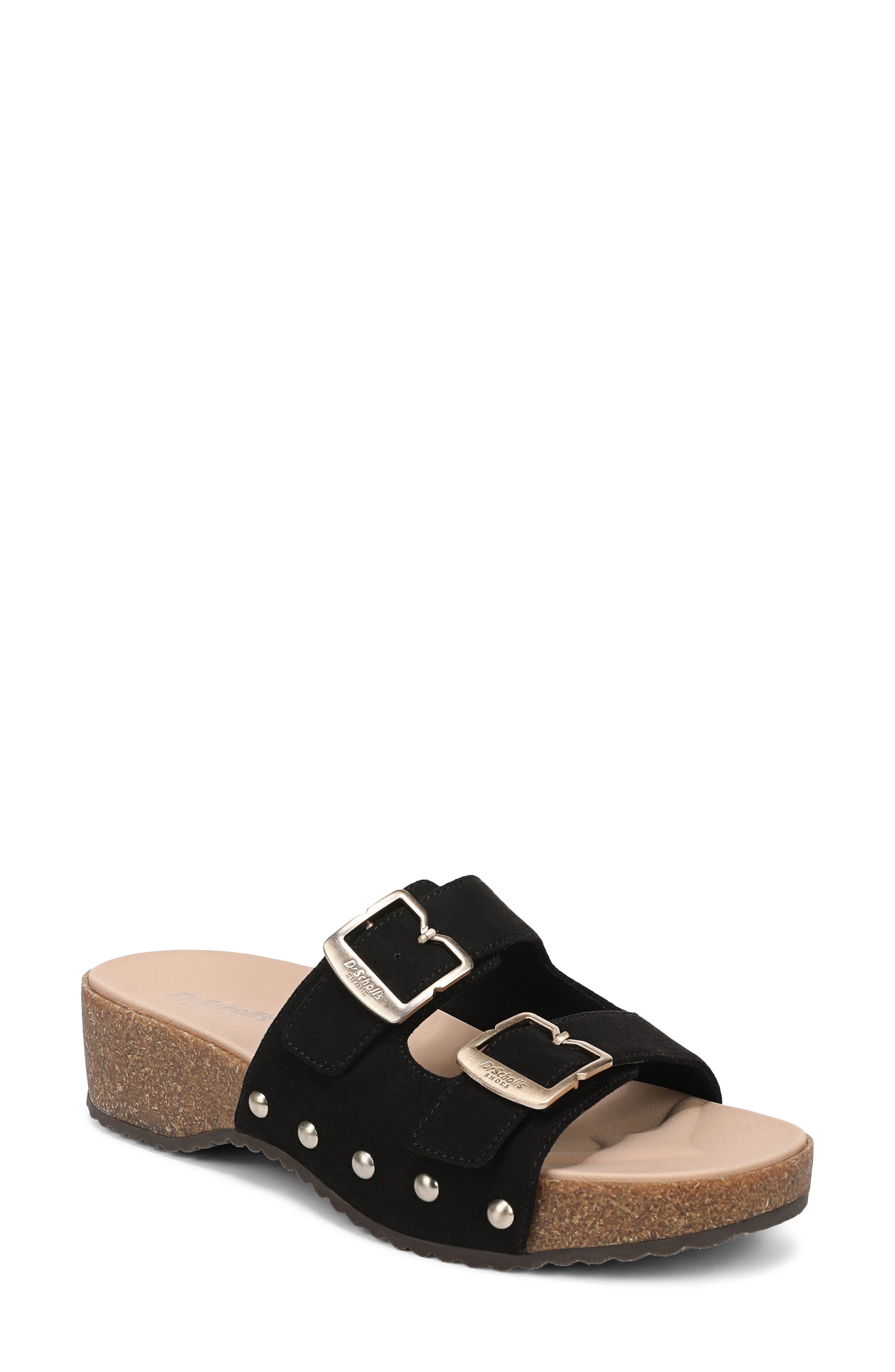 Dr. Scholl's OriginalFlex Platform Slide Sandal, Main, color, Black