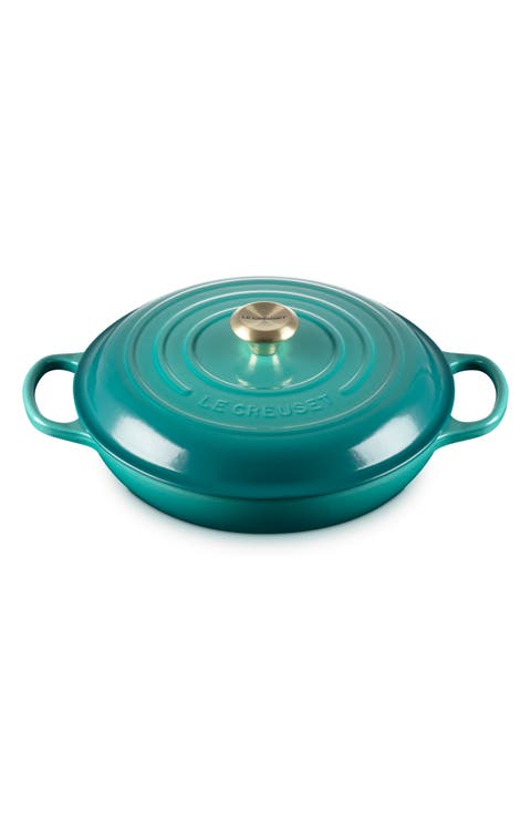 Signature 5 Quart Enameled Cast Iron Braiser