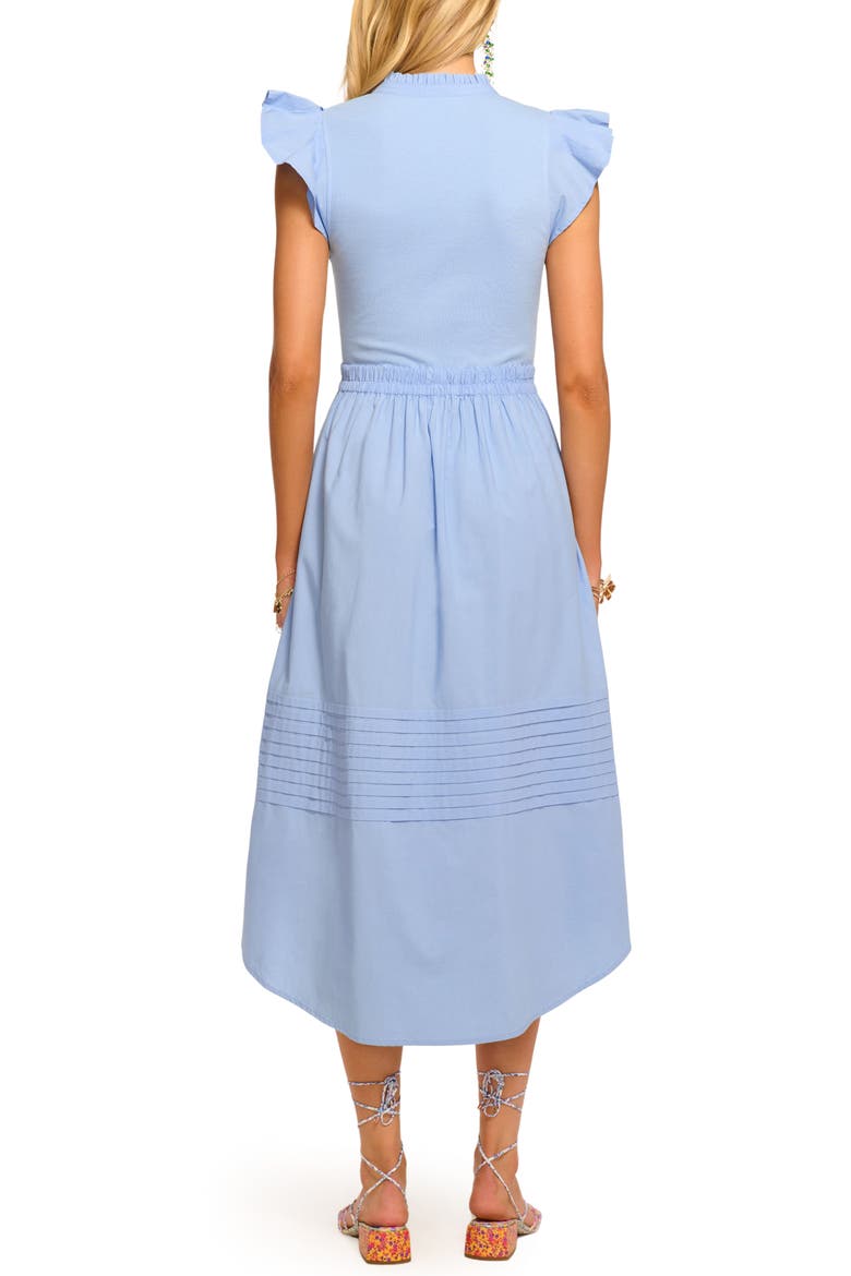 Odessa Belted Midi Dress, Alternate, color, BAZAAR BLUE