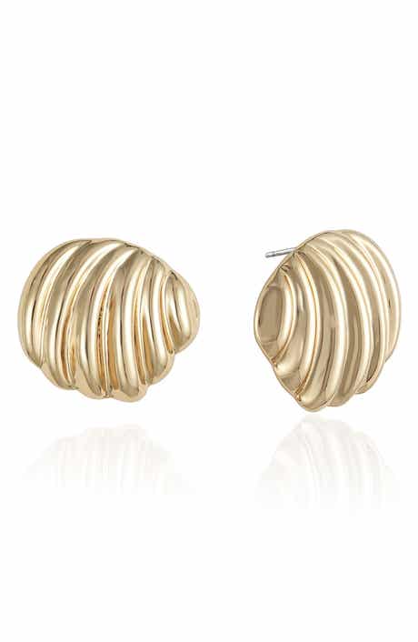 Croissant Stud Earrings