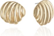 Ettika Croissant Stud Earrings