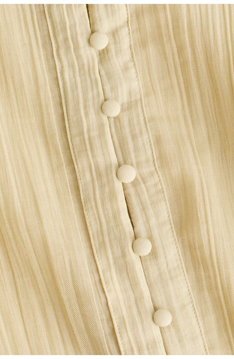 H&M Balloon-sleeved blouse, Alternate, color, Light Yellow