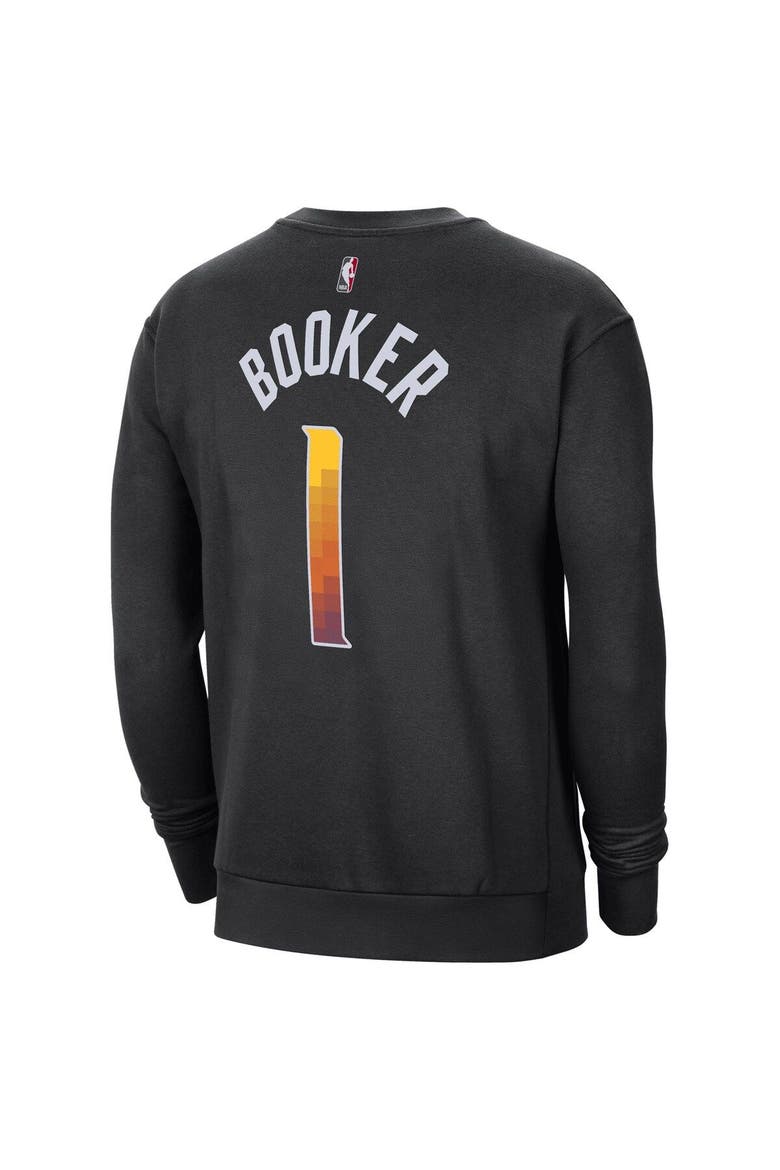 Men's Jordan Brand Devin Booker Black Phoenix Suns Statement Name & Number Pullover Sweatshirt, Alternate, color, Black