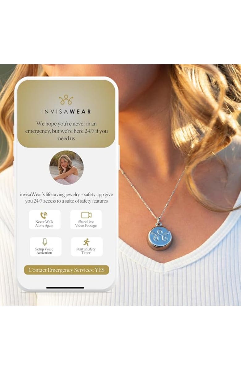invisaWear Smart Jewelry - Personal Safety Device with ADT and 911 Featues - Bracelet, Alternate, color, 