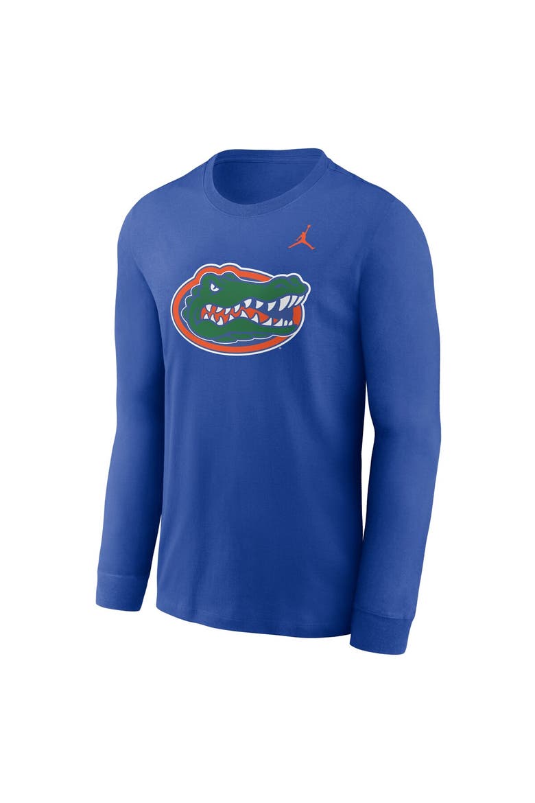 Men's Jordan Brand Royal Florida Gators Primary Logo Long Sleeve T-Shirt, Alternate, color, Royal