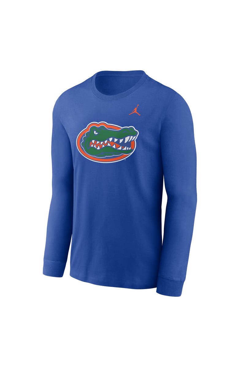 Jordan Brand Men's Jordan Brand Royal Florida Gators Primary Logo Long Sleeve T-Shirt, Alternate, color, 