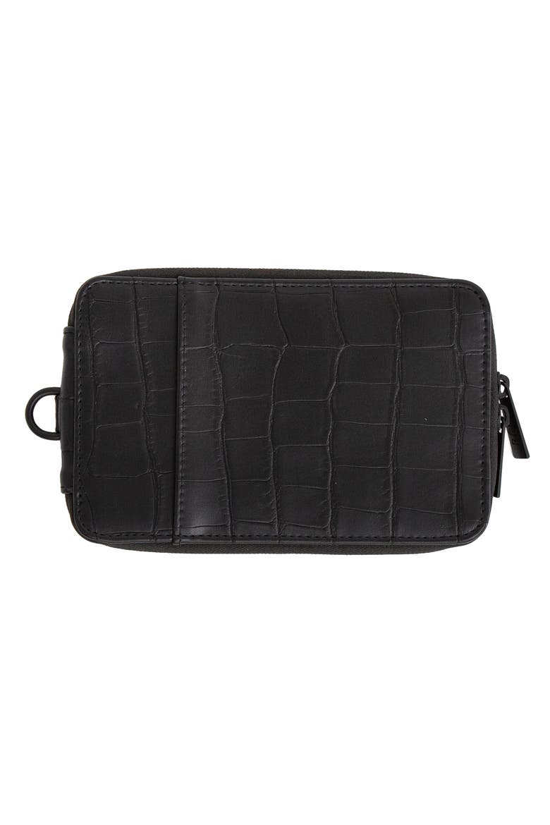 The Travel Wallet, Alternate, color, BLACK CROC