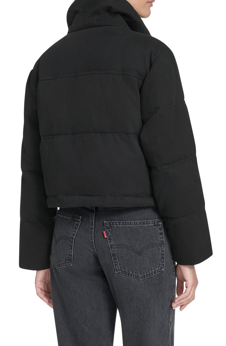 Levi's Quilted Cotton Puffer Jacket, Alternate, color, Black