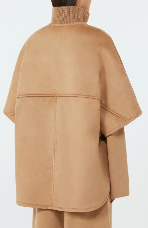 Max Mara Zaza Cape In Brown