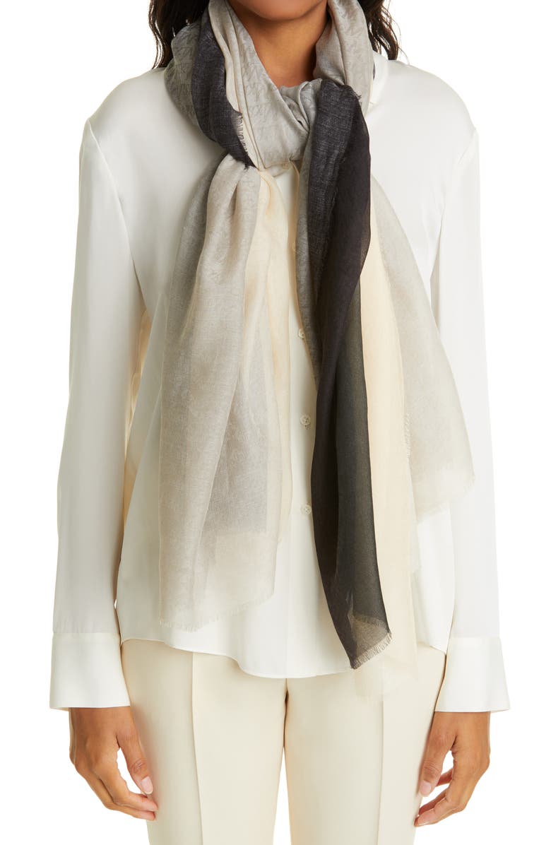Max Mara Omero Ombré Scarf, Alternate, color, 