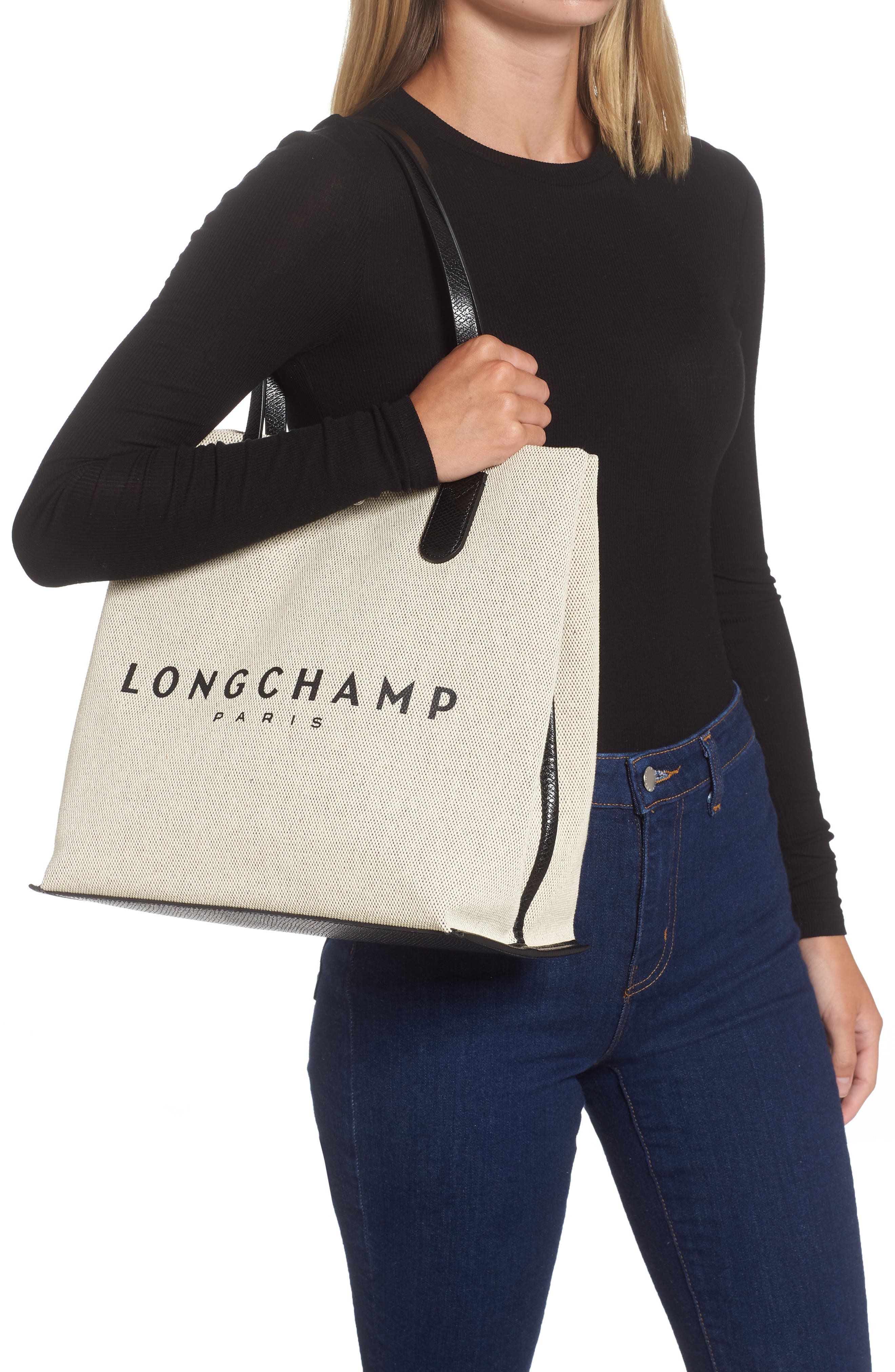 Longchamp Essential Toile Tote, Alternate, color, 