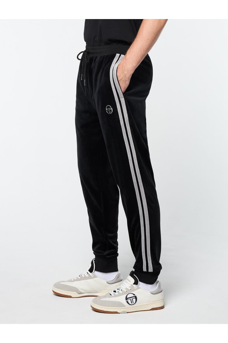 Damarindo Velour Track Pant, Alternate, color, BLACK BEAUTY