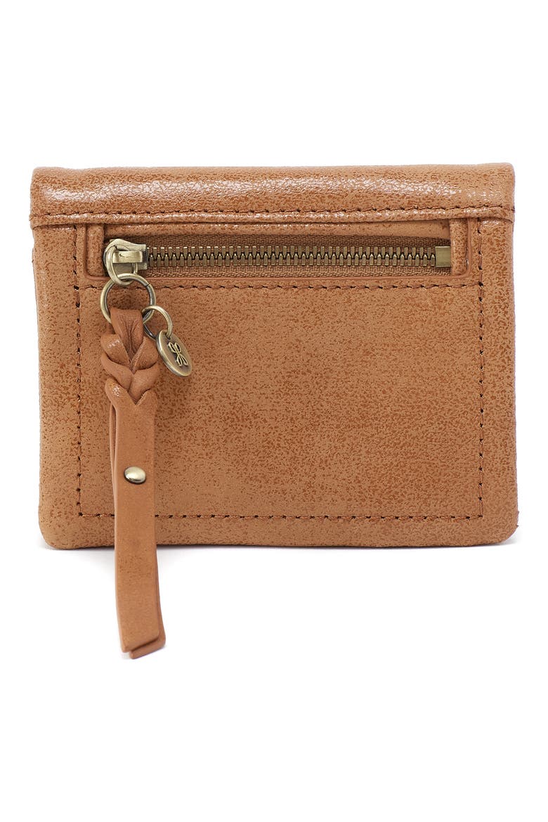 Lumen Leather Compact Wallet, Alternate, color, WHISKEY