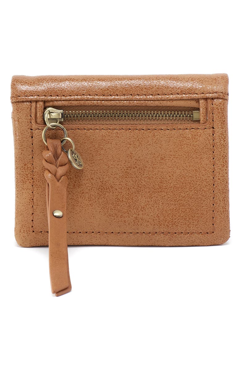 HOBO Lumen Leather Compact Wallet, Alternate, color, Whiskey
