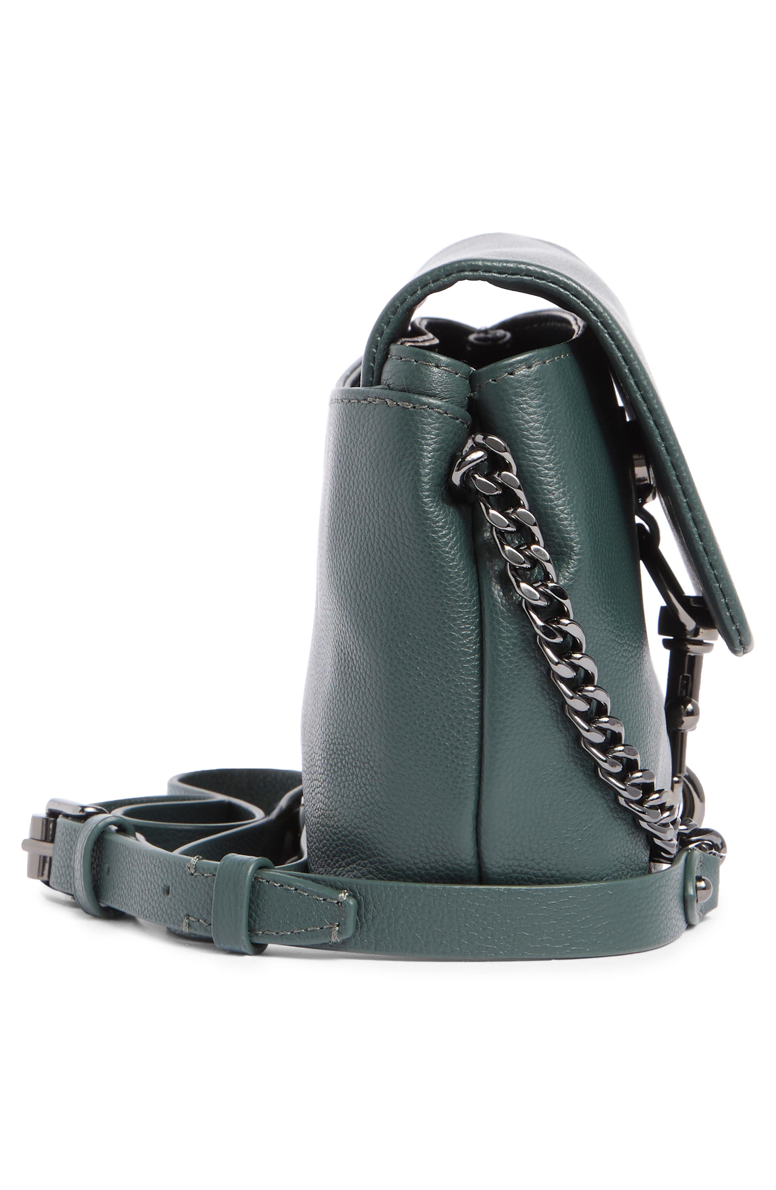 Rebecca Minkoff Flap Leather Crossbody Bag, Alternate, color, 