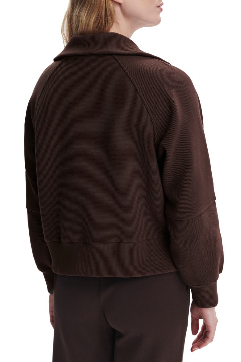 Milano Half-Zip Sweatshirt, Alternate, color, COFFEE BEAN