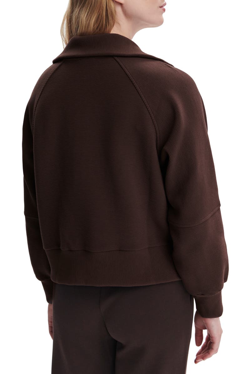 Varley Milano Half-Zip Sweatshirt, Alternate, color, Coffee Bean