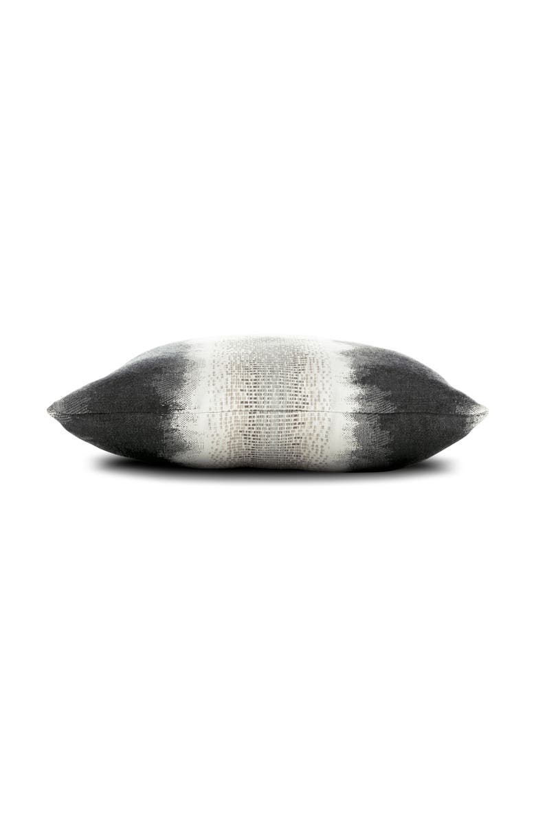 Elaine Smith Resilience with chenille accents Indoor & Outdoor Woven Accent Pillow, Alternate, color, Charcoal