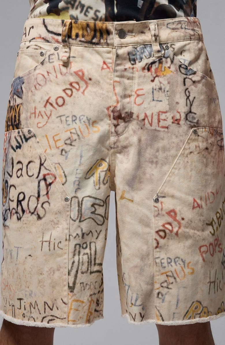 Jordan Print Cotton Twill Shorts, Alternate, color,