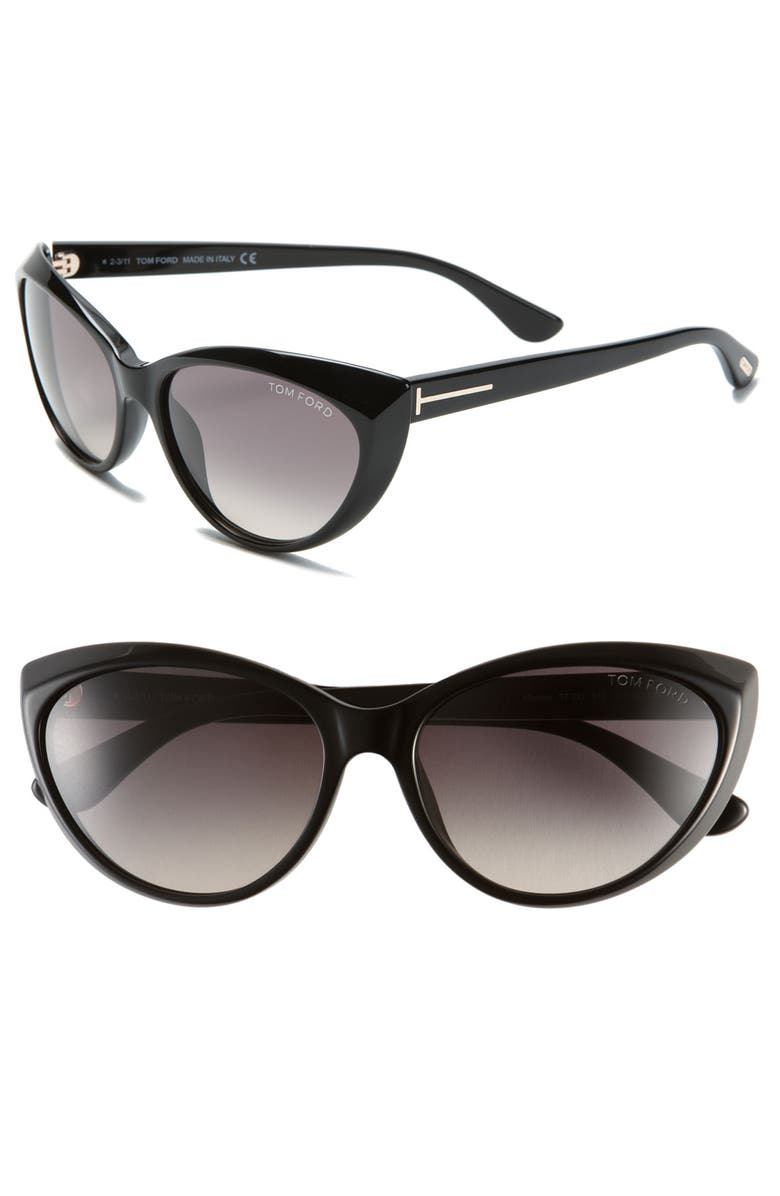TOM FORD 'Martina' 59mm Retro Sunglasses, Main, color, 