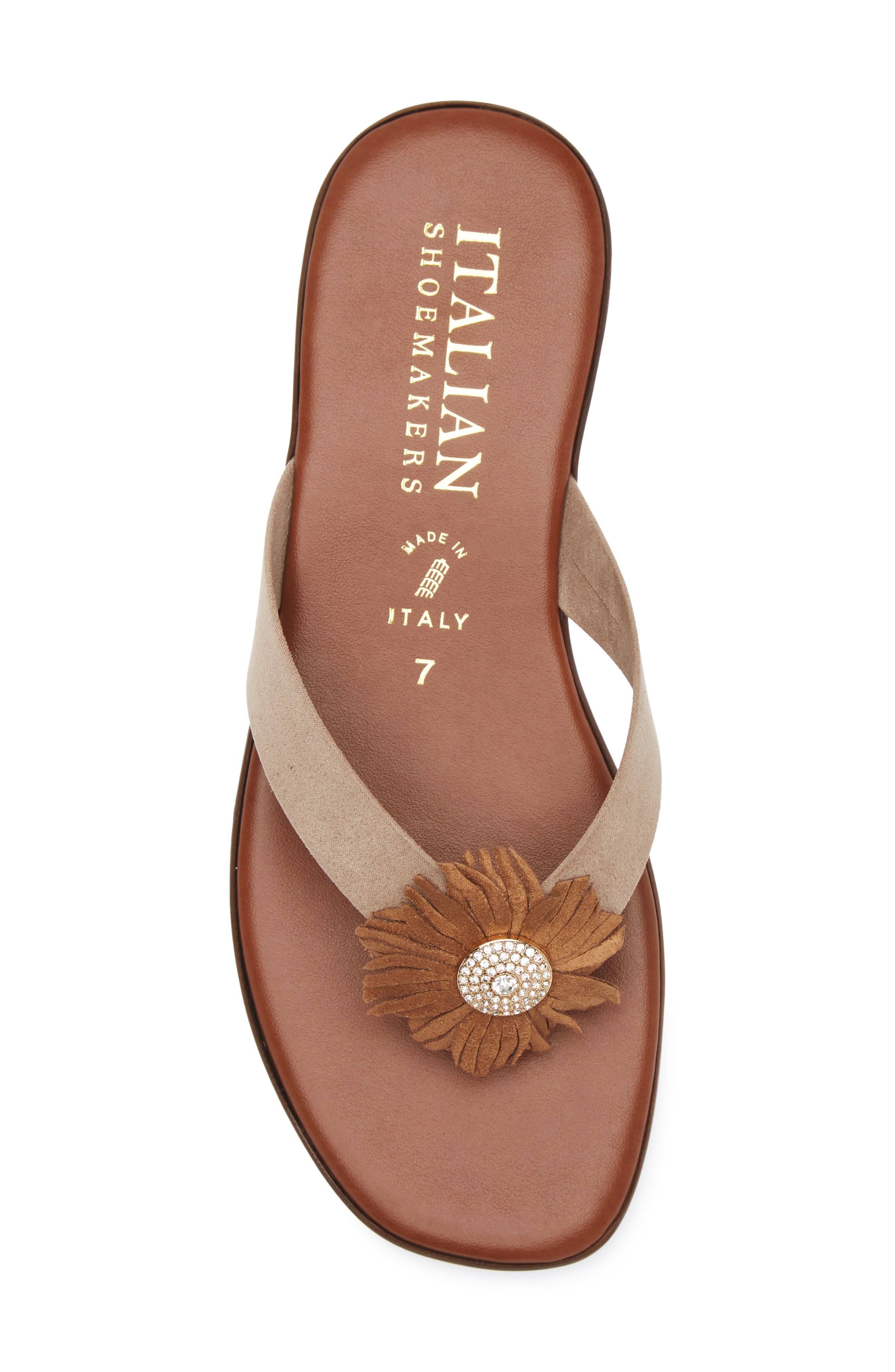 ITALIAN SHOEMAKERS Olaina Flower Sandal, Alternate, color, 