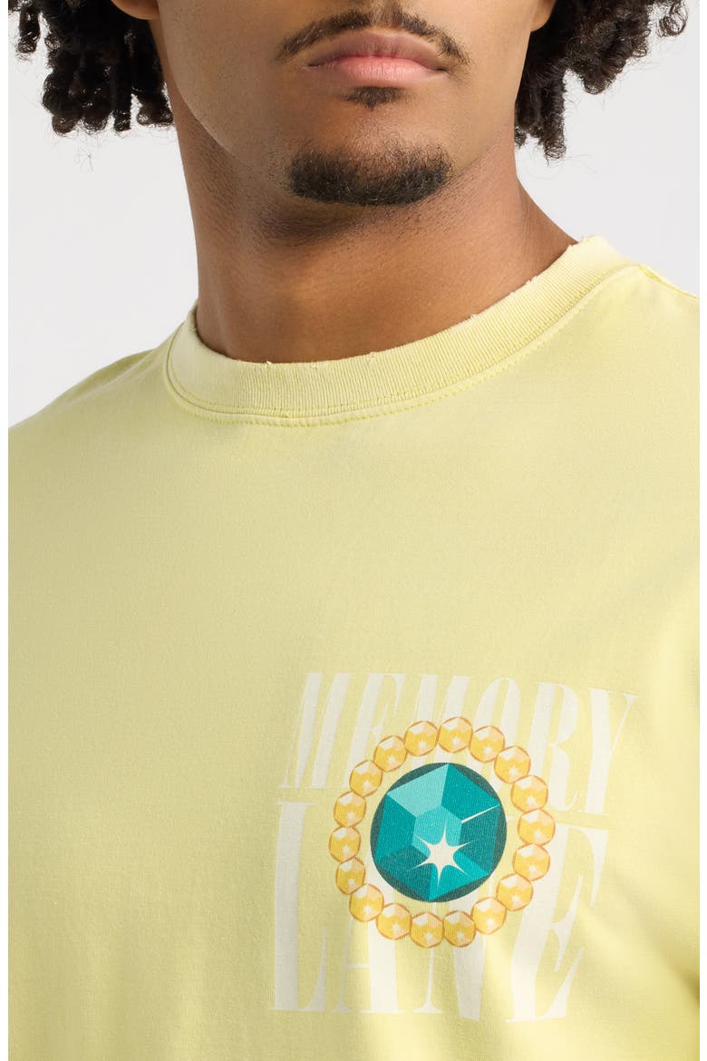 Jewels Cotton Graphic T-Shirt, Alternate, color, FADED SUNFLOWER