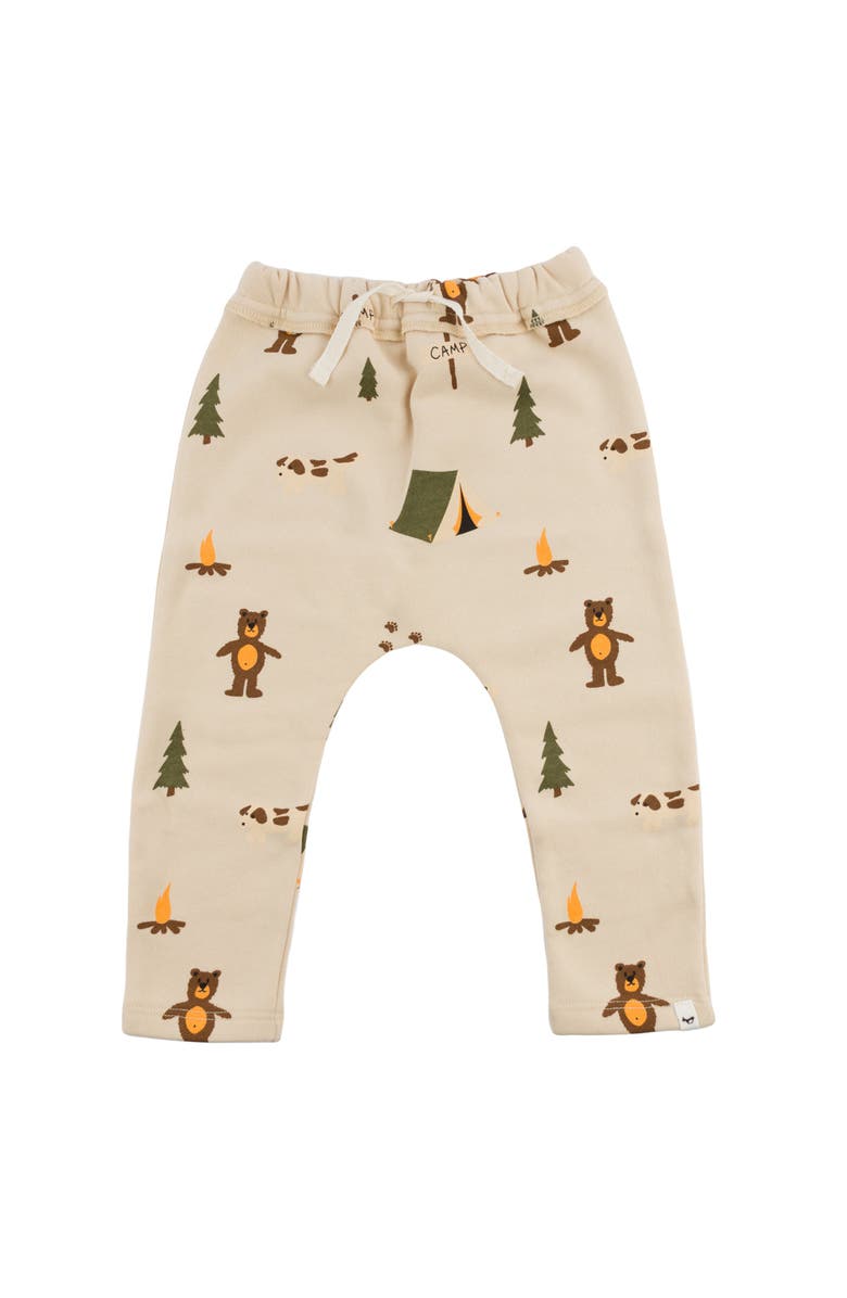 Oh baby! Brand Camping Print Brooklyn Jogger-Toddler, Main, color, Biscotti