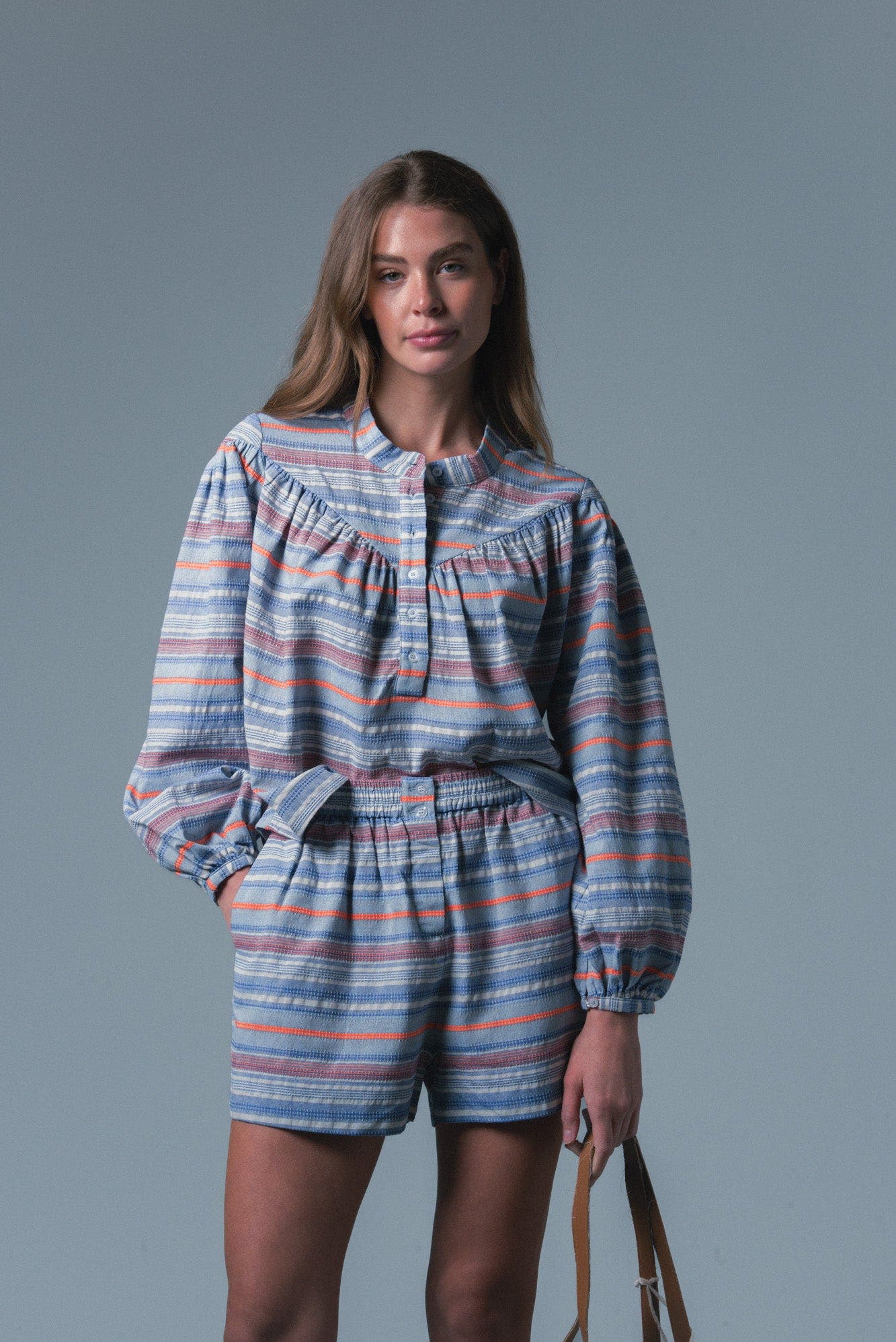 selected Blue/Orange Stripe