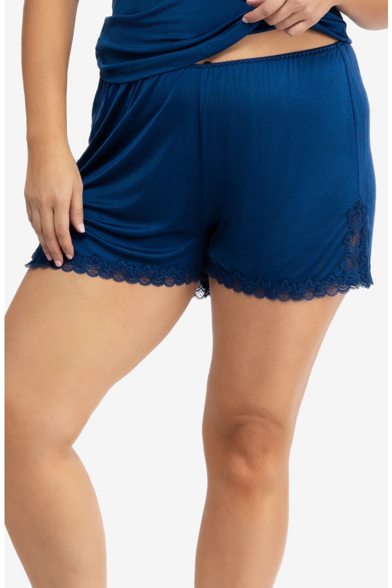 Soft Silk Sleep Shorts, Main, color, ESTATE BLUE