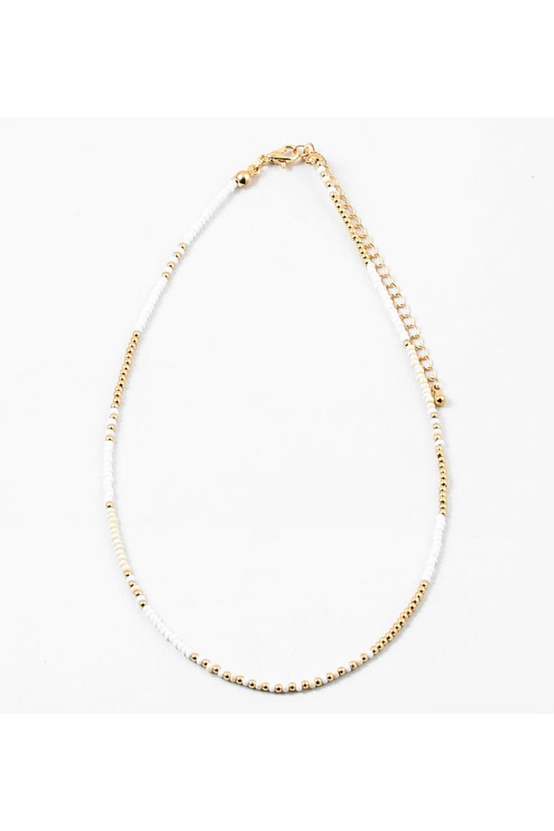 30A Sands Tiny Beaded Necklace, Main, color, White
