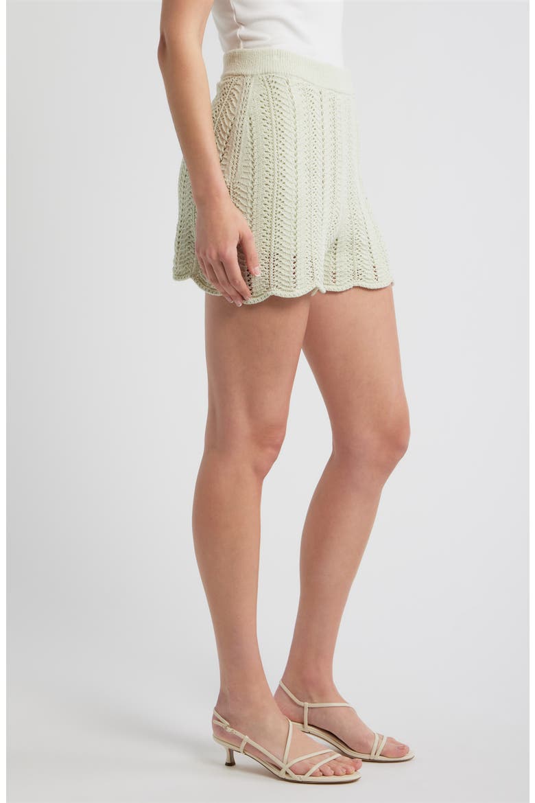 Wave Knit Shorts, Alternate, color, GUAVA LEAF