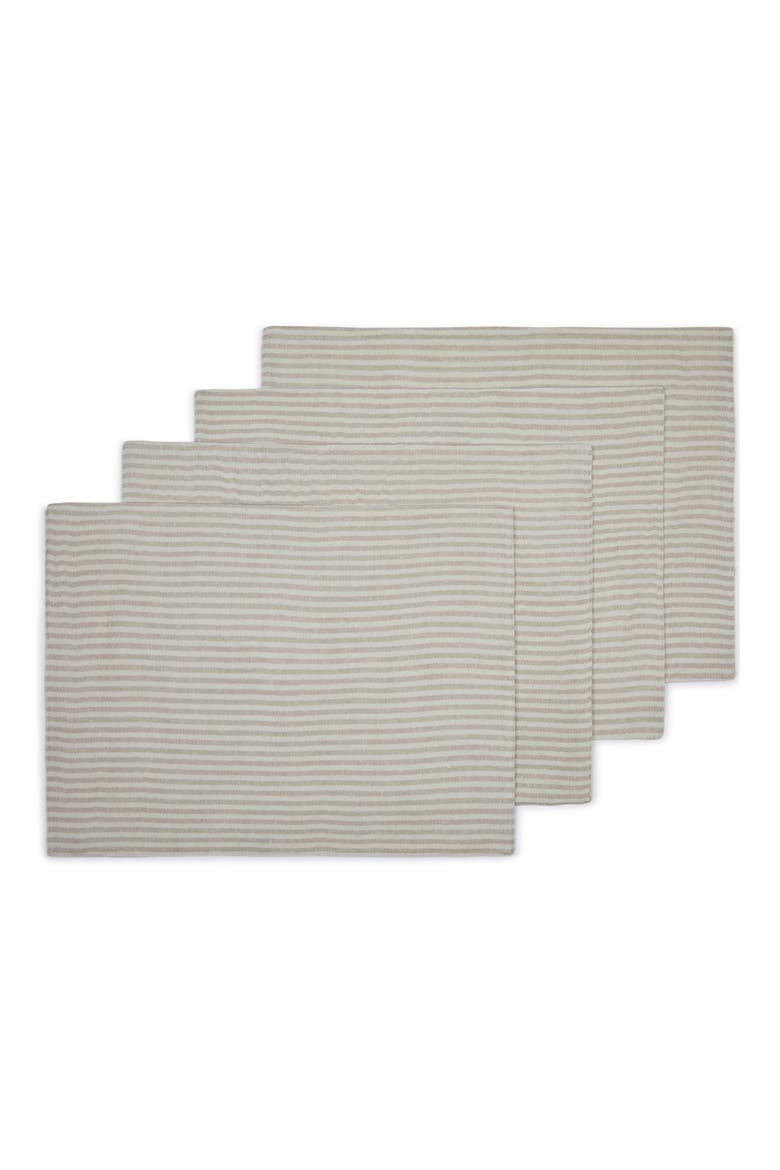 Savannah Stripes Placemats - Set of 4, Main, color, Seashell Gray & Dunes