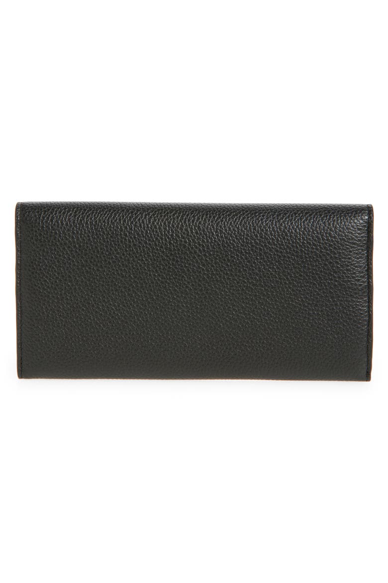 T-Lock Palmellata Leather Wallet, Alternate, color, BLACK