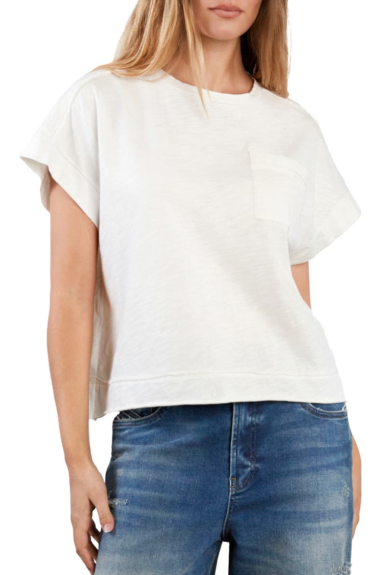 Cloud Cotton Slub Pocket T-Shirt, Main, color, STAR WHITE