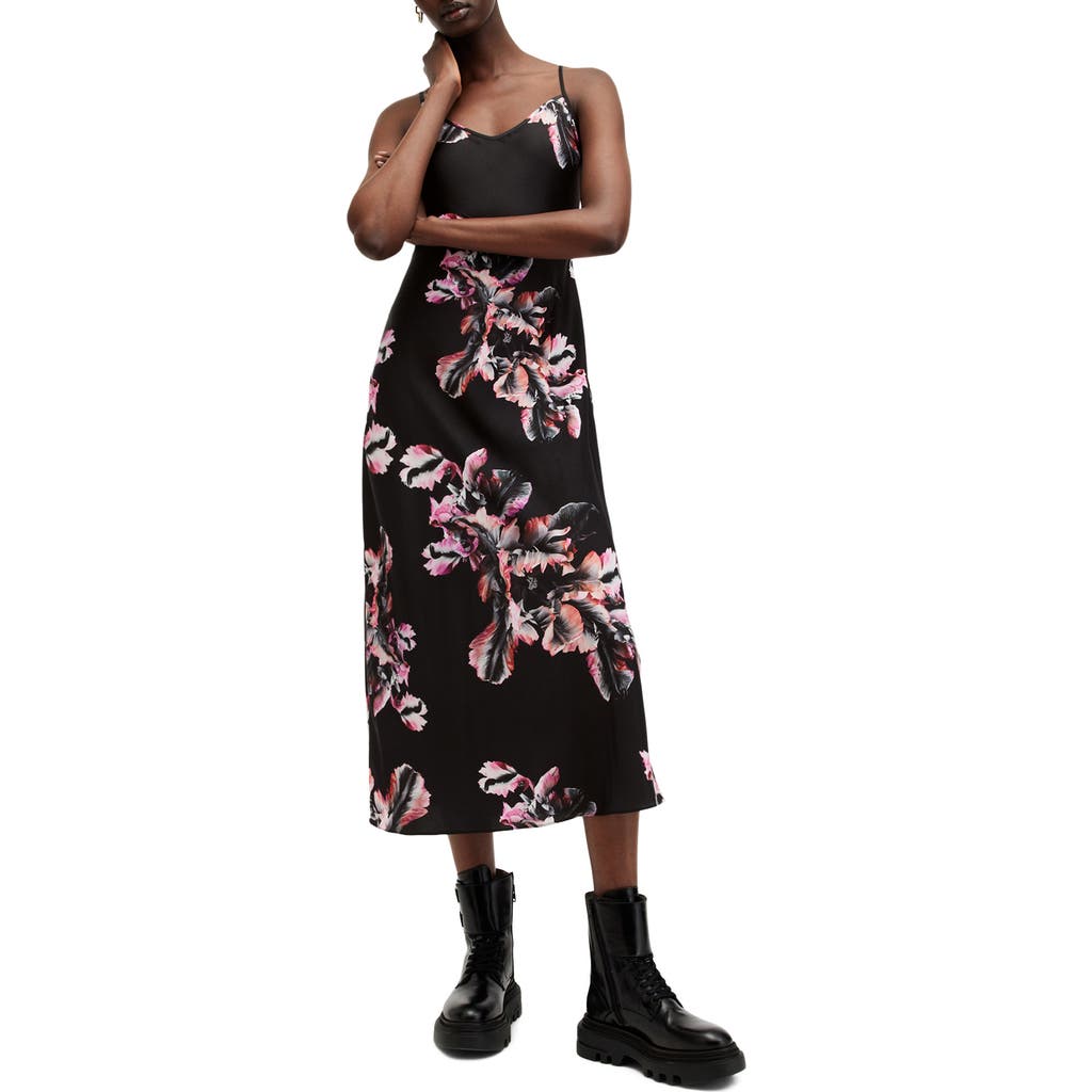 ALLSAINTS ALLSAINTS BRYONY FLORAL PRINT SLIPDRESS