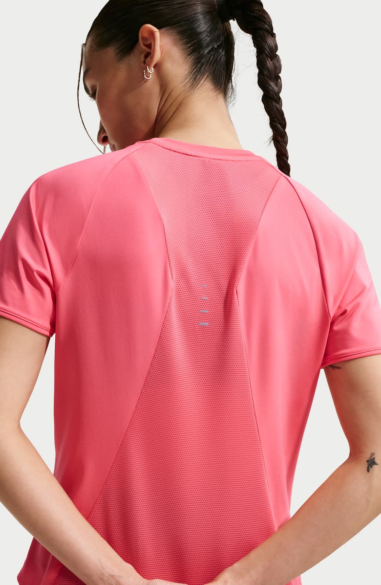 Nike Swift Dri-FIT Short Sleeve Running Top, Alternate, color, Sea Coral