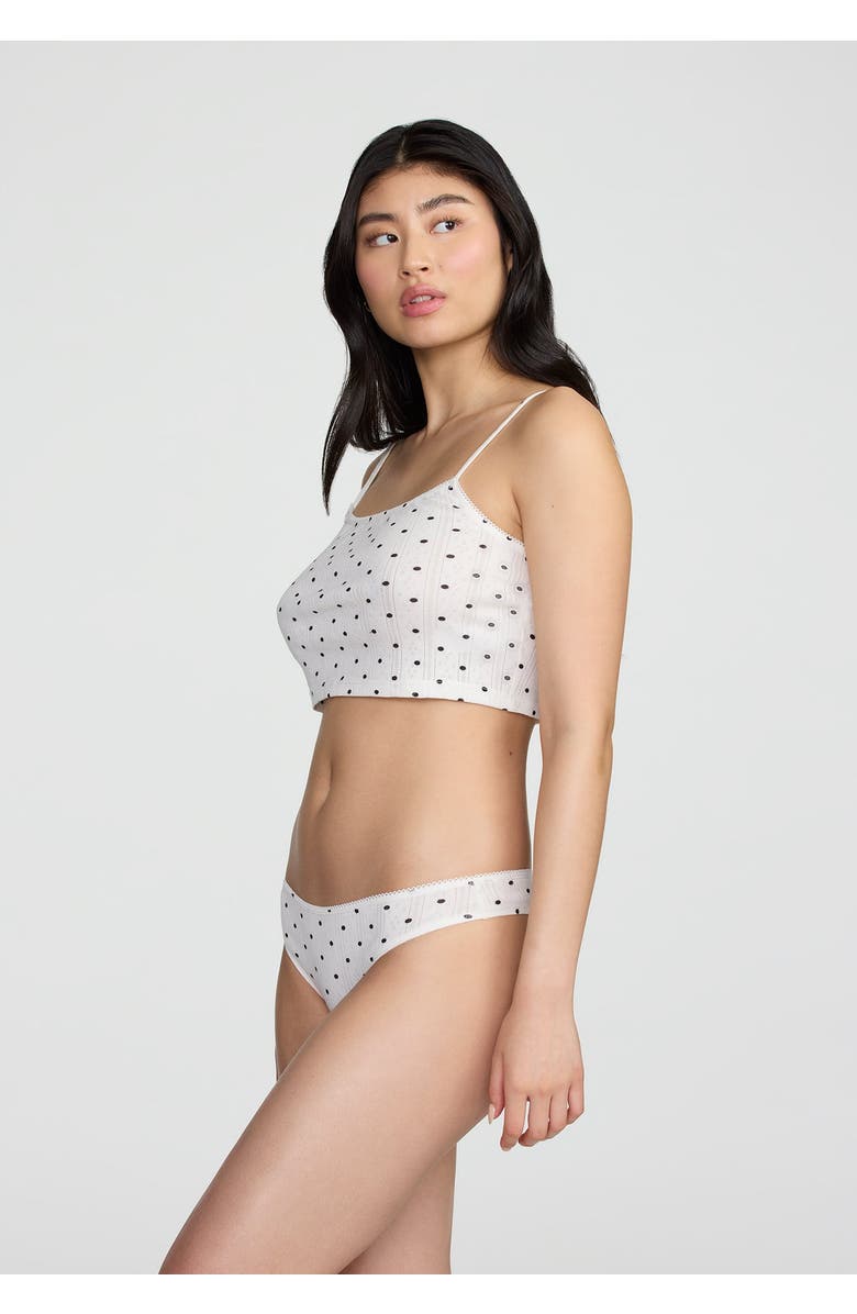 CUUP The Tank- Pointelle, Alternate, color, Salt Polka Dot