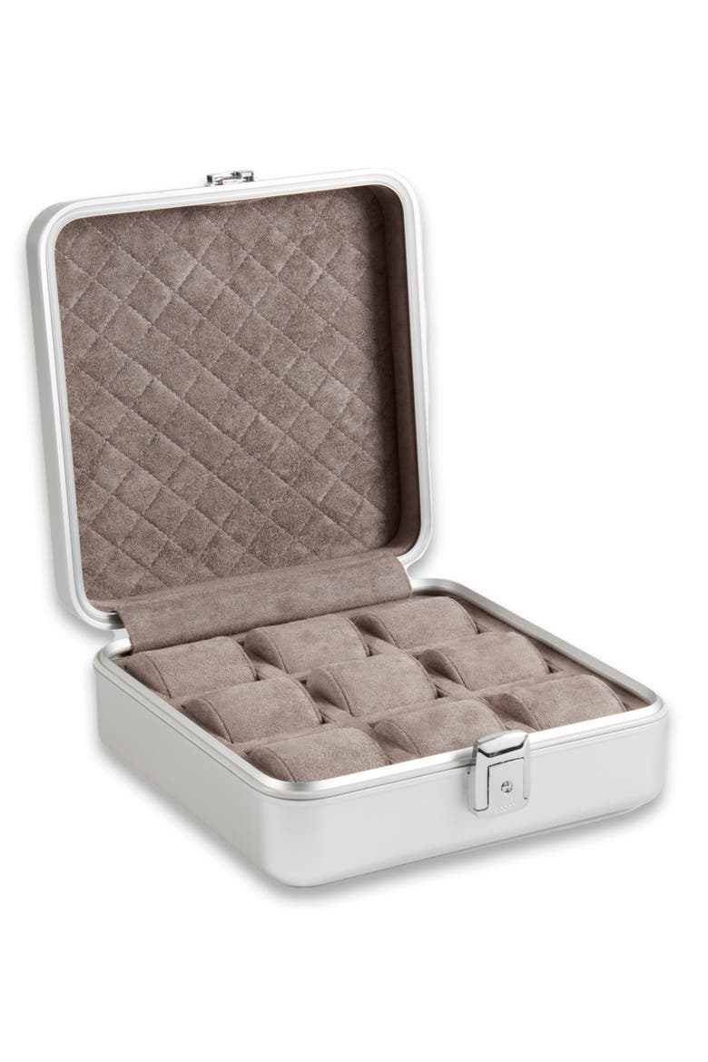 Prague Metal Watch Case, Alternate, color, SILVER